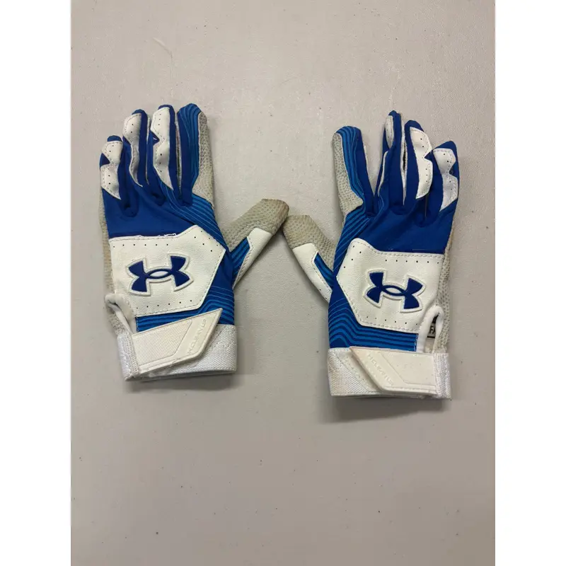 Blue XS Under Armour clean up Batting Gloves (Used)