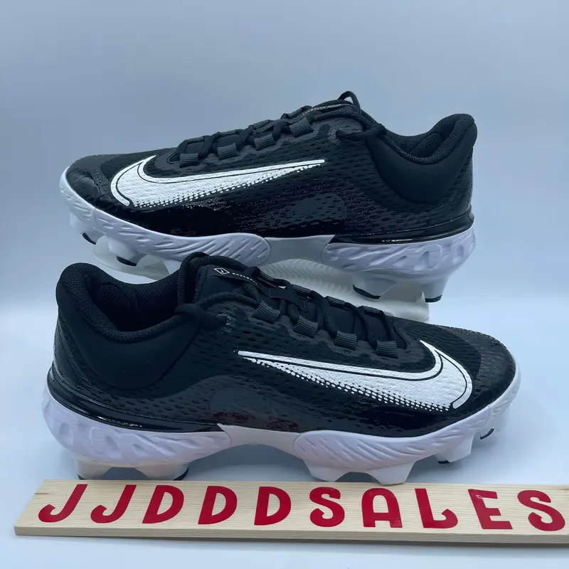 Nike Alpha Huarache Elite 4 MCS Baseball Cleat Black White FD6221-001 Mens Sz 9  New