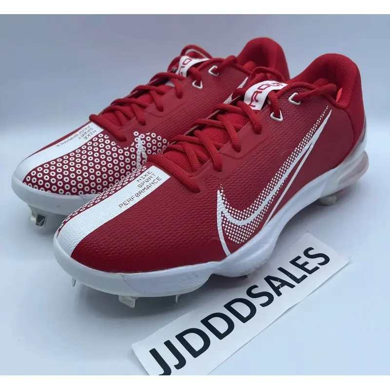 Nike Force Zoom Trout 7 Pro Metal Baseball Cleats Red CQ7224-602 Mens Sz 7