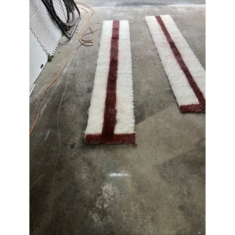 Synthetic turf Softball Pitcher Training Mats With Power Line