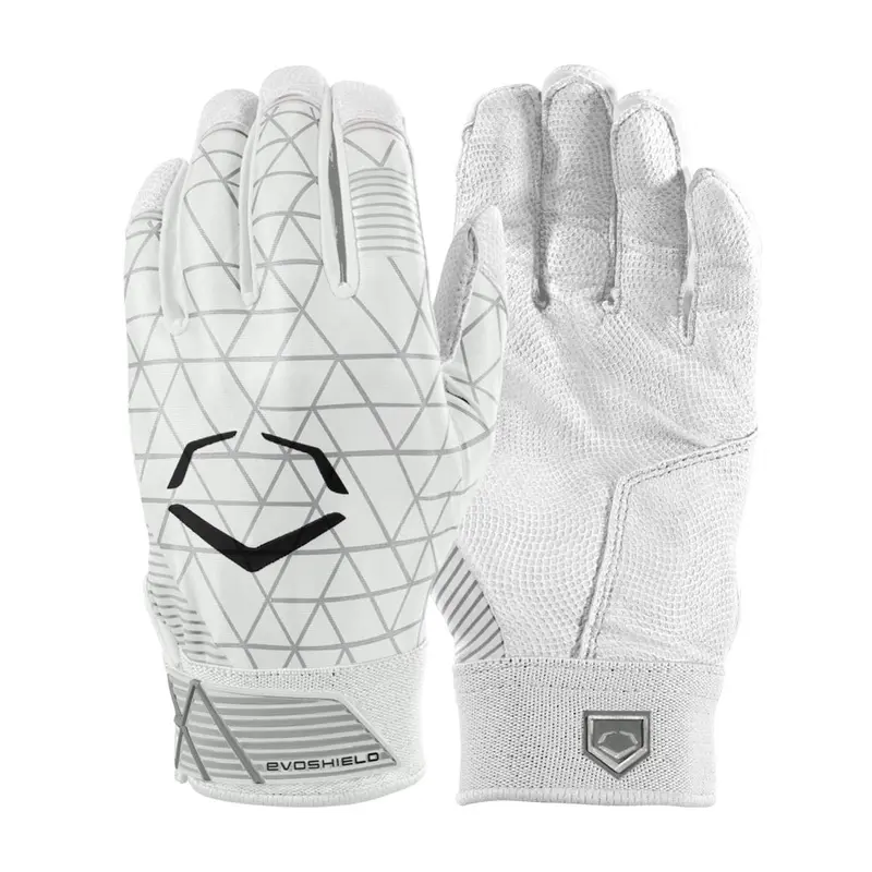 EvoShield Youth Medium EVOCHARGE GEL TO SHELL Batting Gloves WHITE -WTV4101WHYM