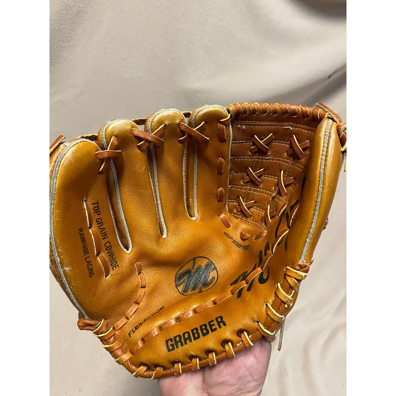 Used McGraw grabber Left Hand Throw Baseball Glove