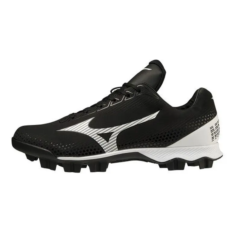 Black Men's Size M 13.0 (W 14.0) Adult Mizuno Low Top Molded Cleats (New)