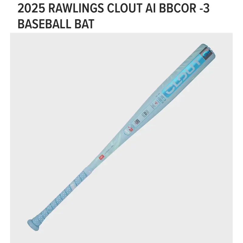 New Rawlings Clout BBCOR Certified Bat (-3) Alloy 30 oz 33"