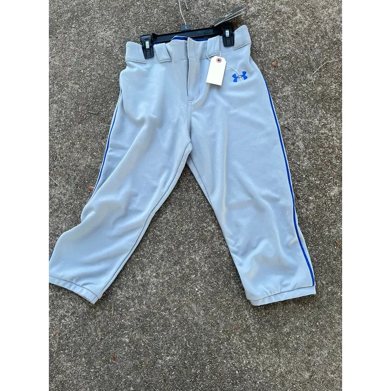Gray New Large Youth Men's Under Armour Game Pants