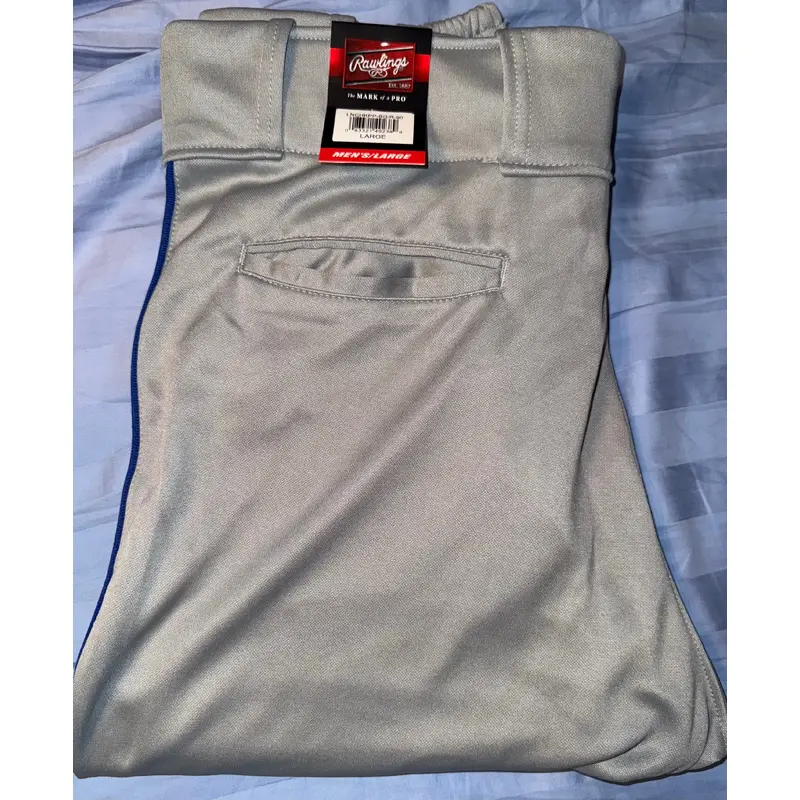 Gray Men's Large Adult Rawlings Game Pants (New)
