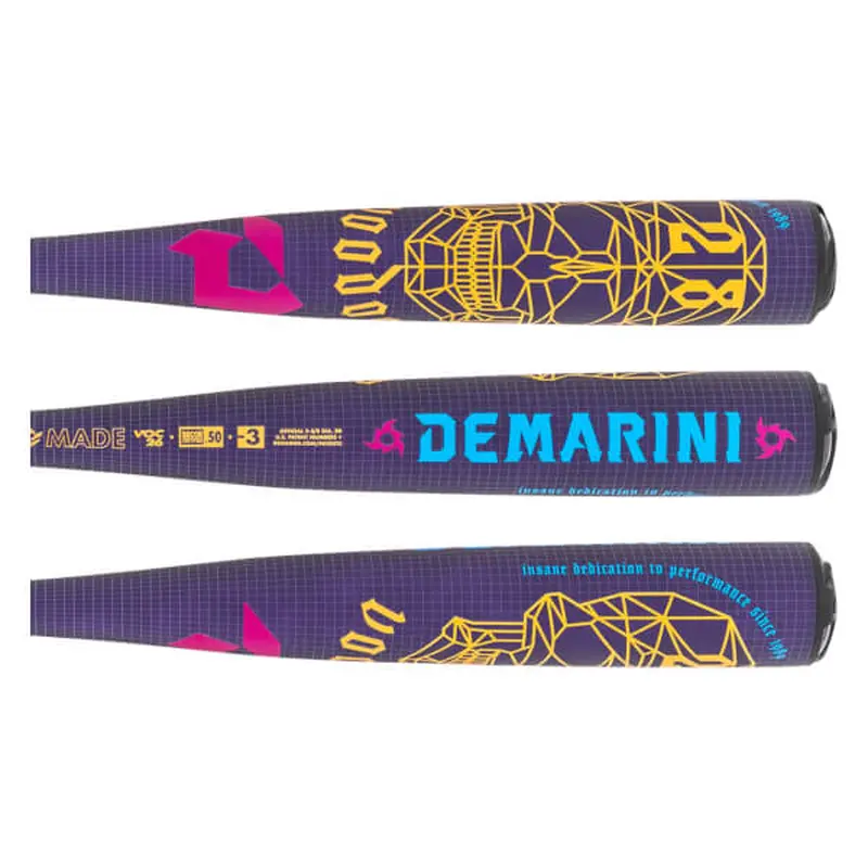 New 2026 DeMarini Voodoo One BBCOR Baseball Bat: WBD2587010