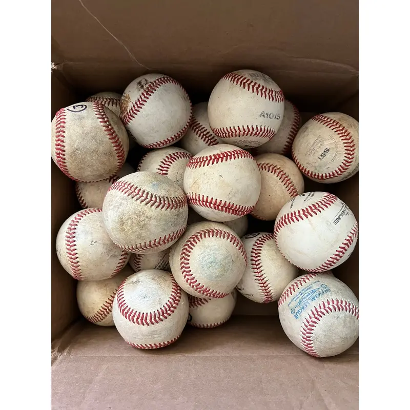 24 (2 Dozen) Leather Baseballs Assorted Brands