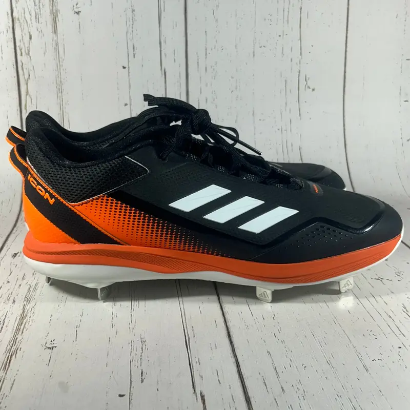 adidas Men's Icon 7 Baseball Cleats Orange Size 14 S23857