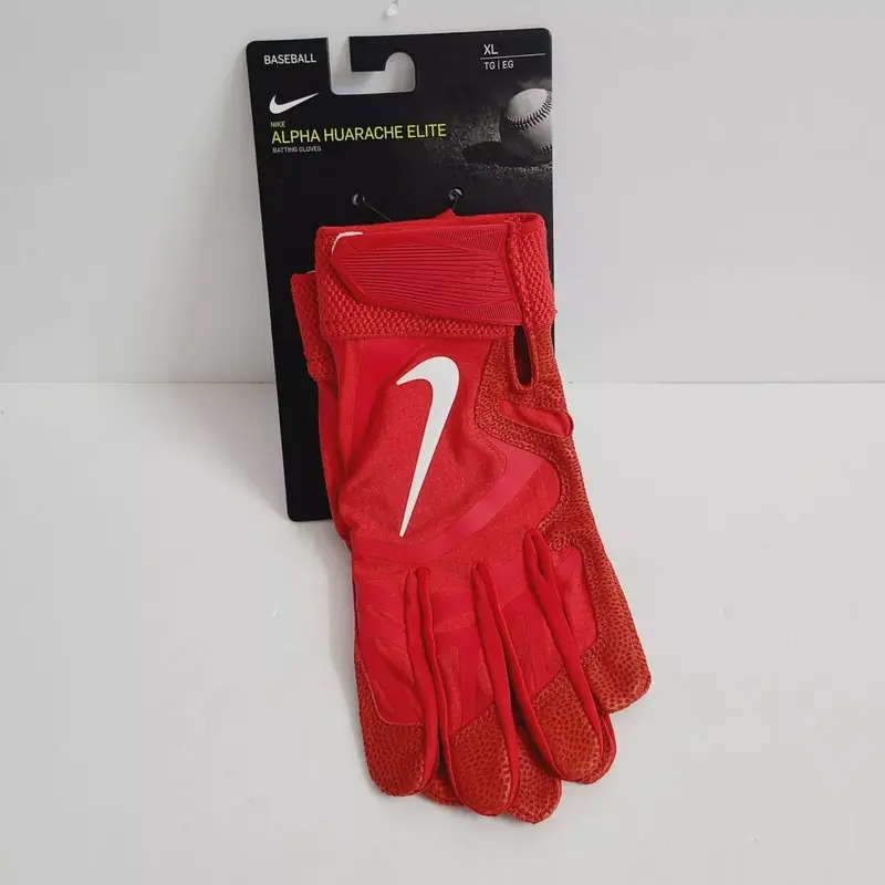 Nike Alpha Huarache Elite Batting Gloves CV0720-606 Size XL Red