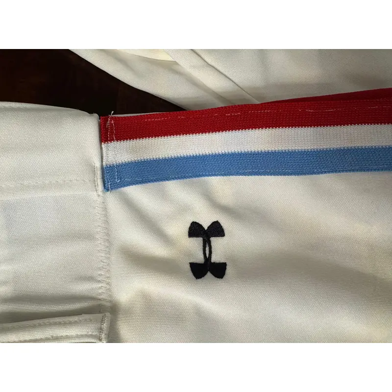 White Unisex Youth XL Under Armour Game Pants (Used)
