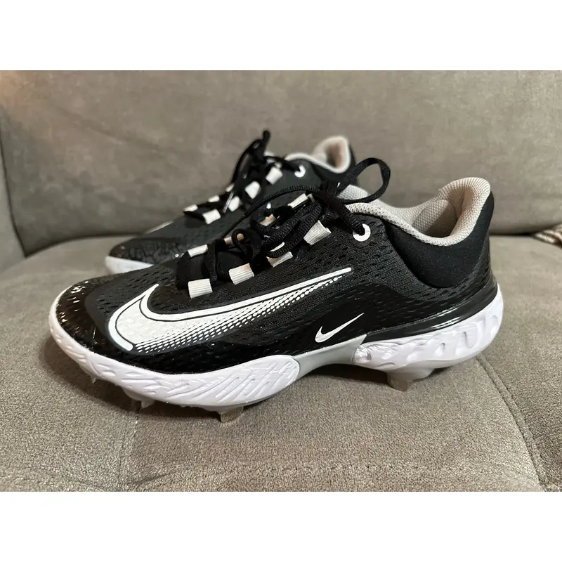 New Metal Nike Alpha Huarache Elite 4 Sz 8
