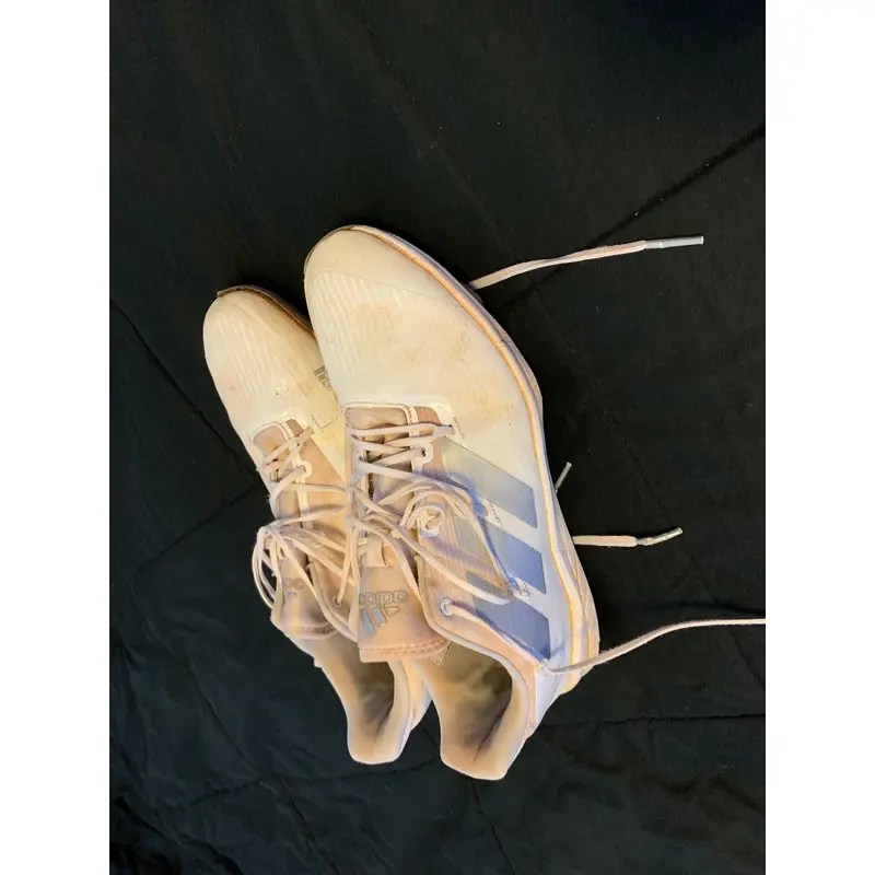 White Men's Size M 11.5 Adult Adidas Low Top Metal Adizero Afterburner