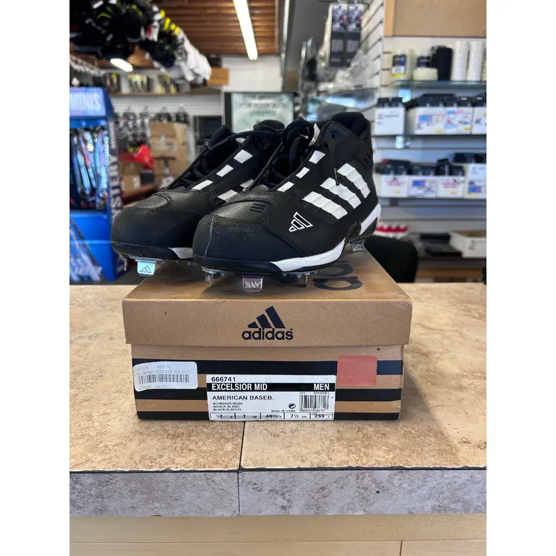 Black New Size 8.5 (Women's 9.5) Adult Men's Adidas High Top Metal