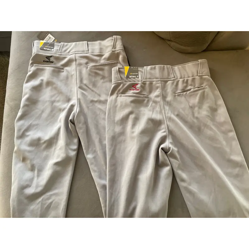 NWT Easton gray baseball pants Adult small