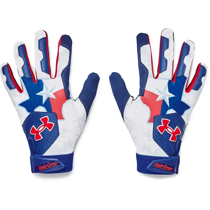 NWT men's large Under Armour clean up stars/texas flag Batting Gloves