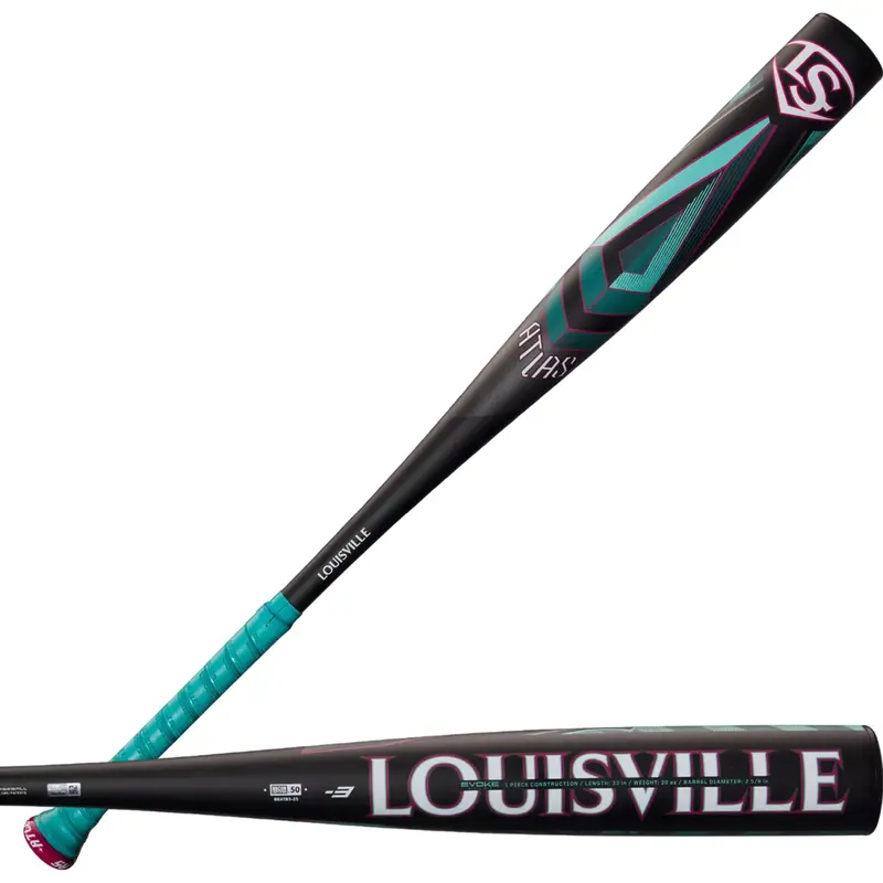 New 2025 Louisville Slugger Atlas BBCOR (-3) Baseball Bat - 33 Inch/30oz.