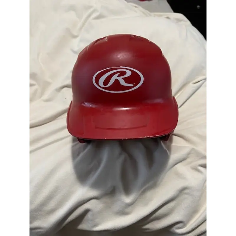 Used Rawlings Mach Batting Helmet JR. 6 3/8- 7 1/8 Red