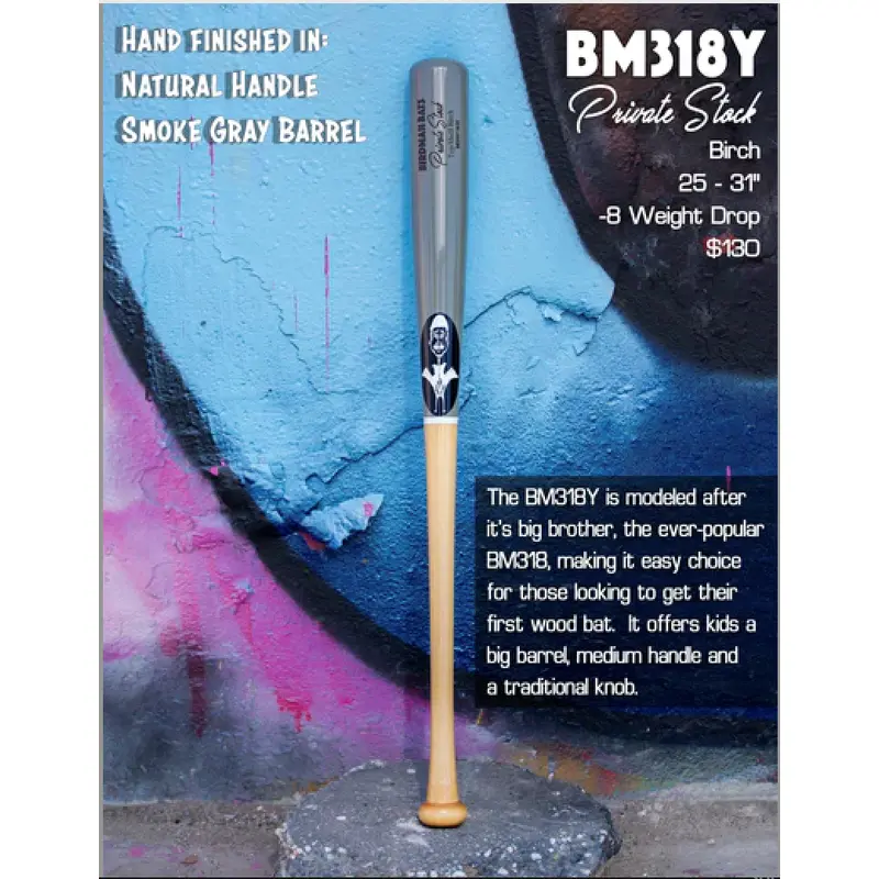 New 2022 Birdman Bat BM318Y Bat (-8) - Birch