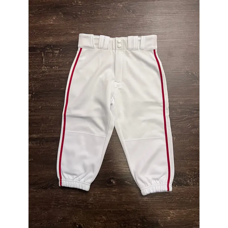 White/ Red Stripe Youth Small Easton Knickers (New)