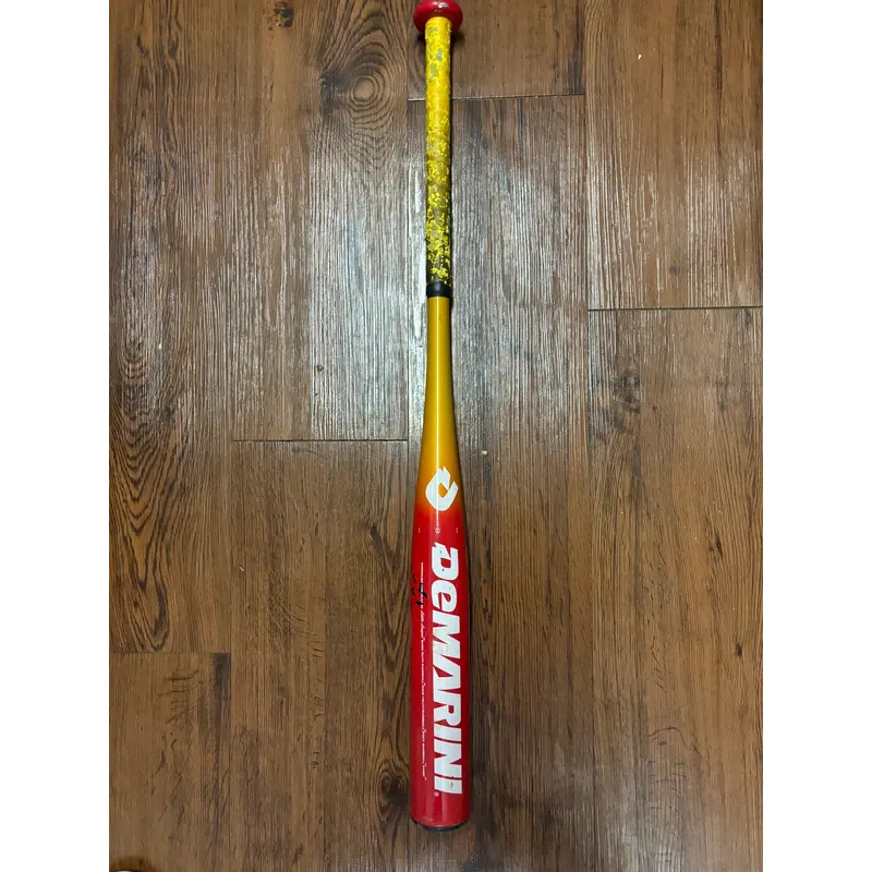 DeMarini Diablo - DX-1 31 In/19 Oz Youth Baseball Bat -12 Red/Gold / Used 2.25DIA