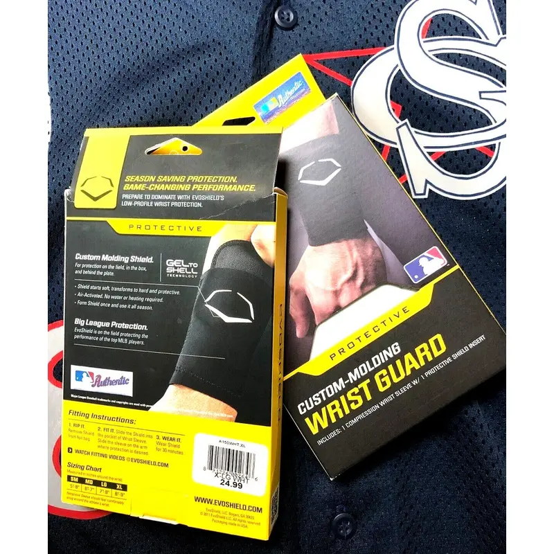 EVOSHIELD GEL TO SHELL CUSTOM MOLDING WRIST GUARD - EXTRA LARGE WHITE