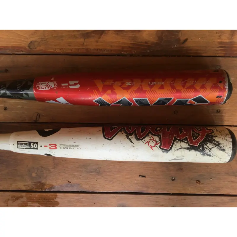 Used BBCOR Certified 2011 DeMarini Hybrid Voodoo Black Bat (-3) 30 oz 33"