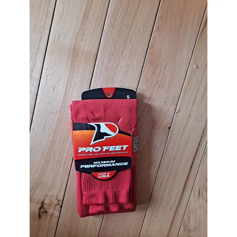 New pro feet red baseball socks