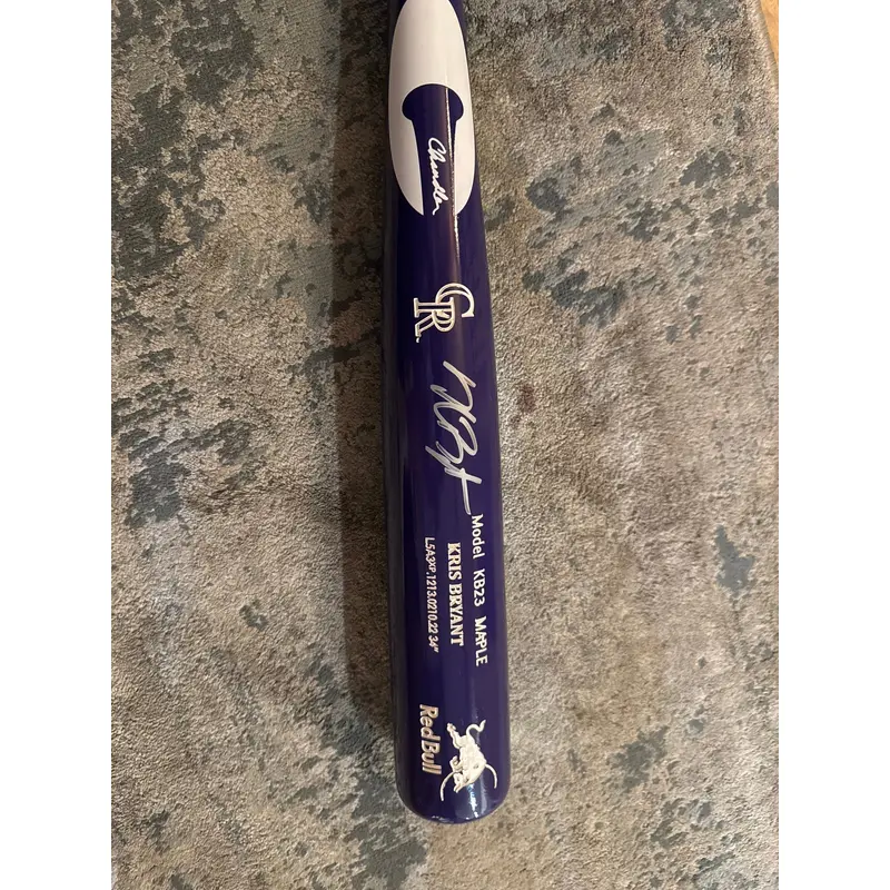 Autographed Rockies Kris Bryant- Chandler Game Model KB23 Maple