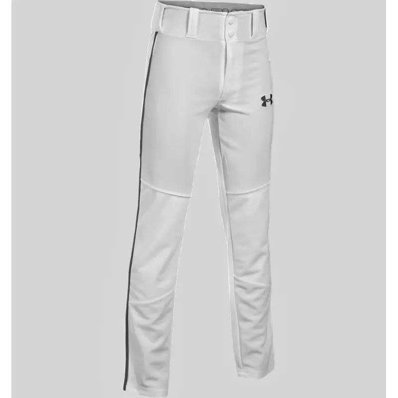 Boy's UA Black Piped Baseball Pants YS