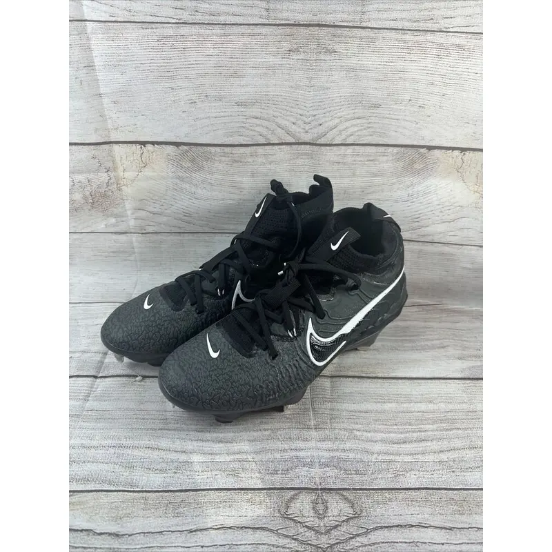Nike Alpha Huarache NXT Black Metal Baseball Cleats Size 9.5 DJ6517-010
