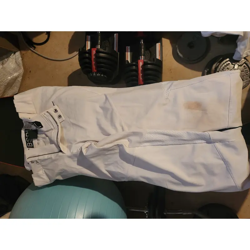 White Used Medium Adult Men's Nike Game Pants