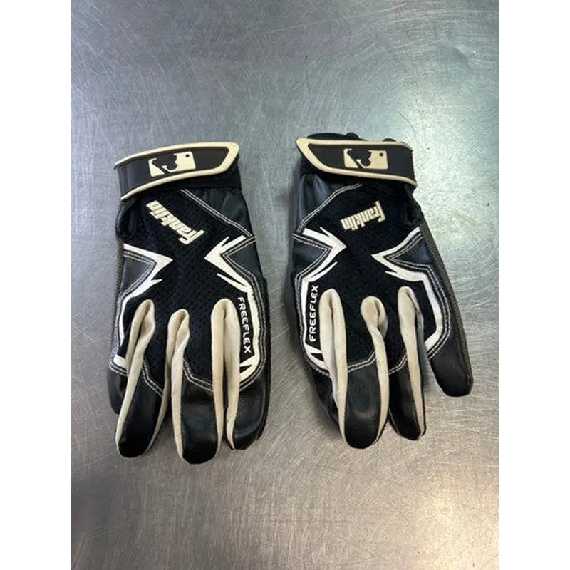 Used Franklin BB/SB Batting Gloves Black MD 11868-S000064296