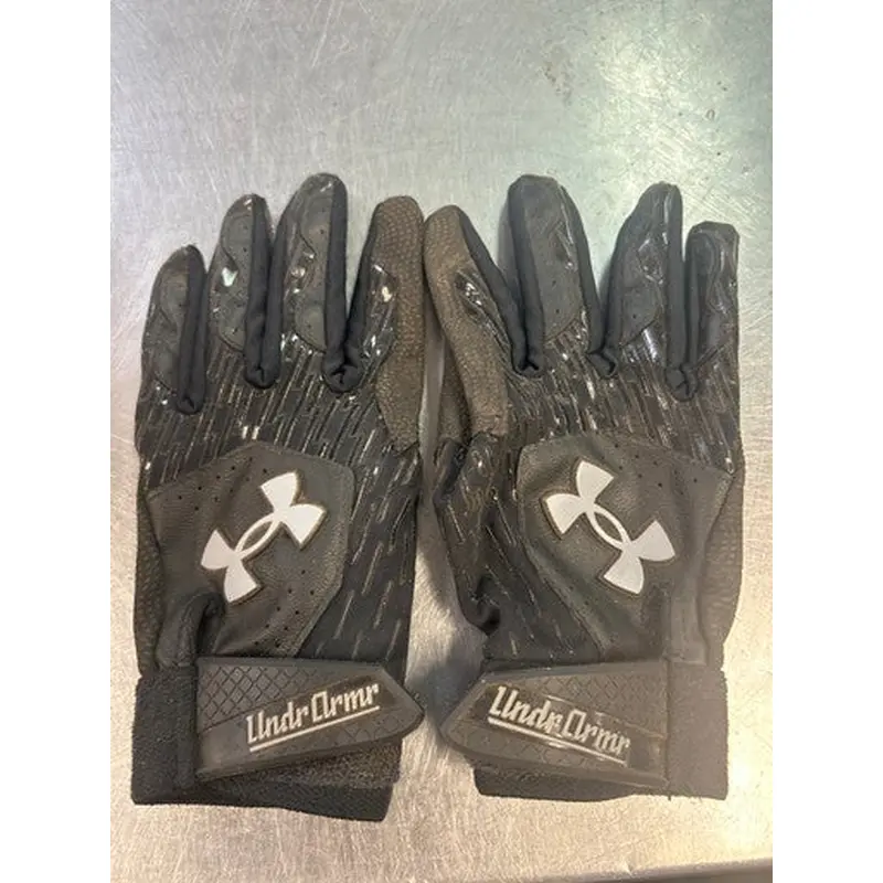Used Under Armour BB/SB Batting Gloves Black SM 11868-S000064741