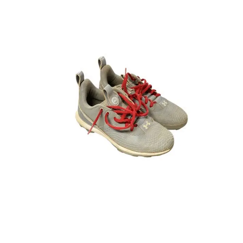 Used Under Armour BRYCE HARPER SZ 2.5 BB/SB Cleats Grey Junior 02.5 11479-S000400379