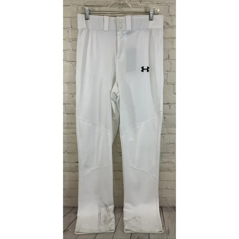 Under Armour 1280992 Men's HEATGEAR Loose Fit Baseball Pants White S Small
