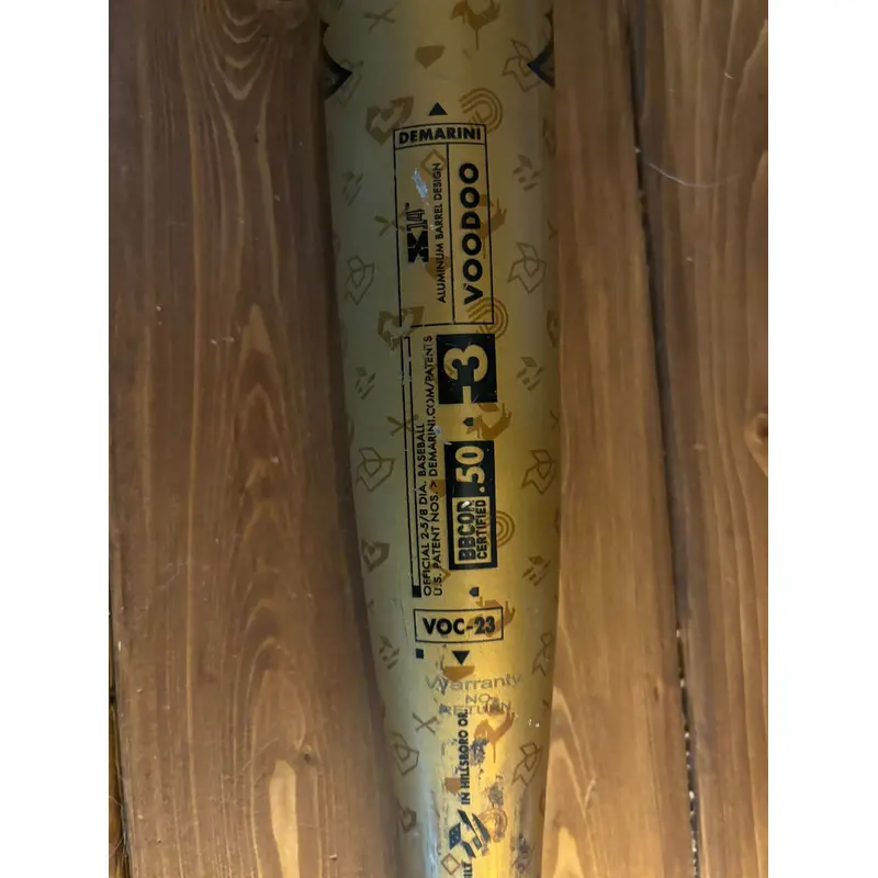 Used  DeMarini BBCOR Certified Alloy 30 oz 33" Voodoo One Bat