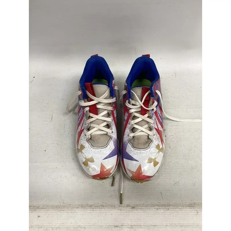 Used Under Armour BB BB/SB Cleats White/Red/Navy Junior 04 11851-S000036950