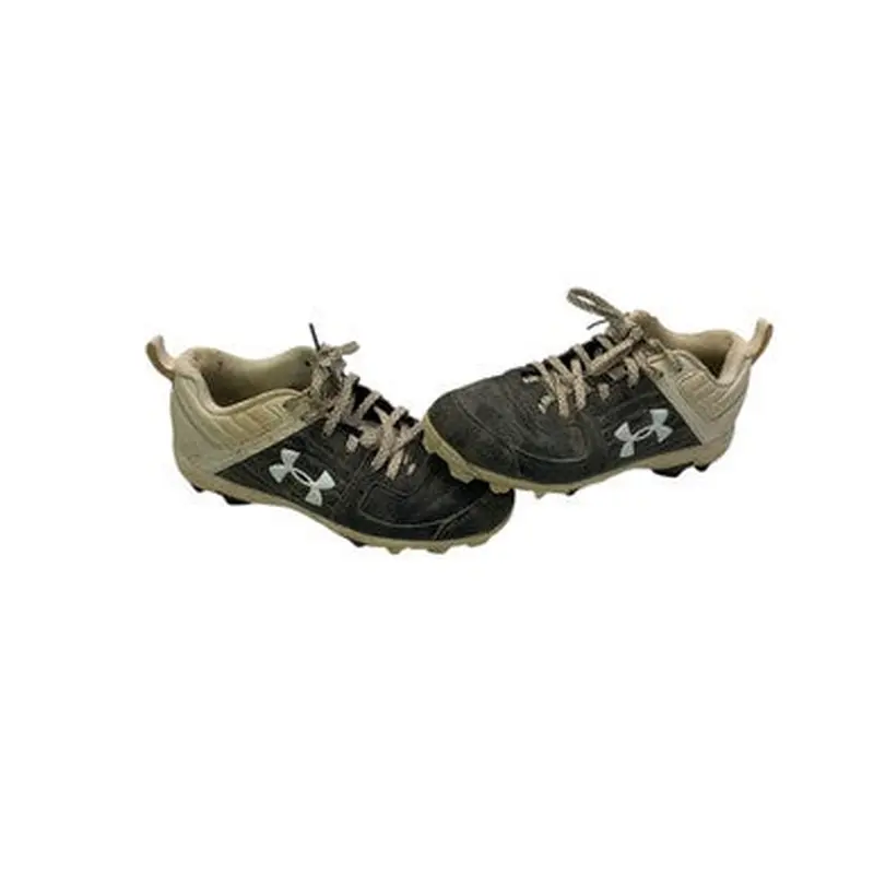 Used Under Armour LEAD OFF BB/SB Cleats Black And White Junior 04 11347-S000248787