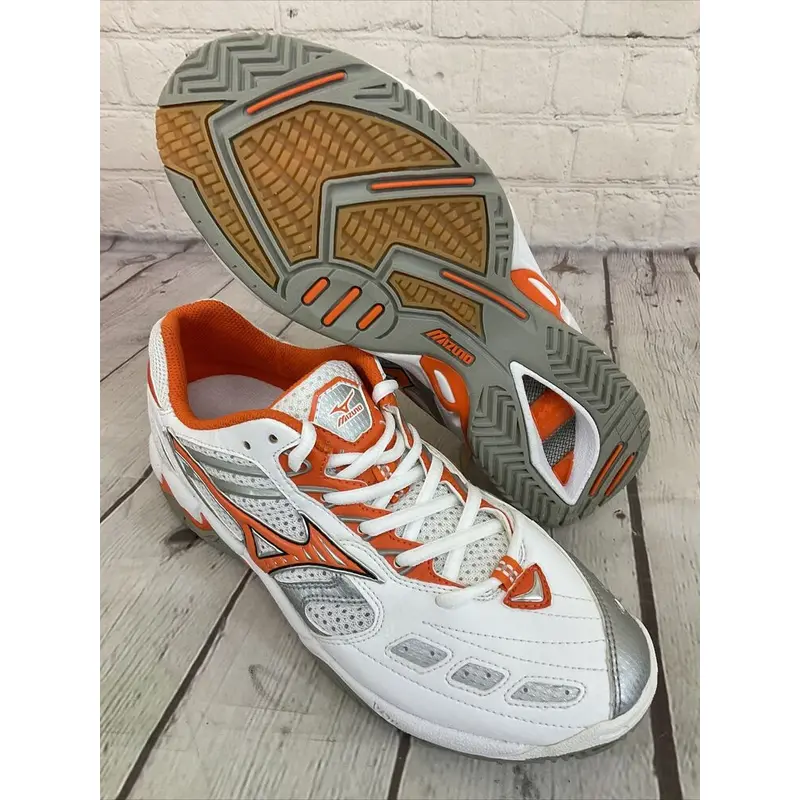 Mizuno Wave Spike 9 VS1 Women's US Size 8.5 Orange Tennis Active Wear Shoes