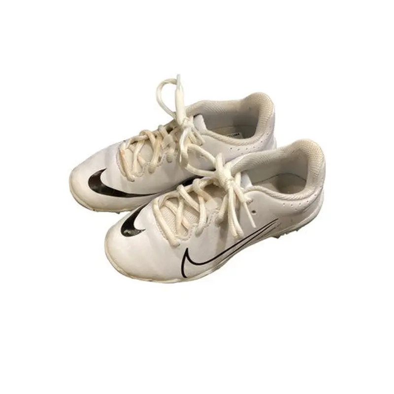 Used Nike WHITE CLEATS BB/SB Cleats White Youth 13.0 11884-S000050997