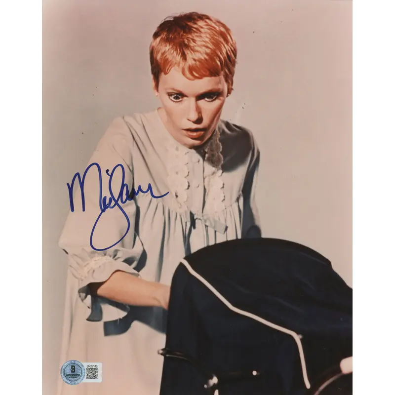 Mia Farrow Rosemary's Baby Authentic Signed 8x10 Photo Autographed BAS #BN29146