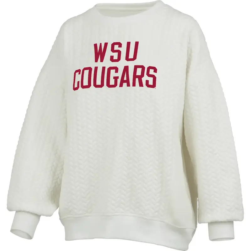 Pressbox Washington State Roxbury Long Sleeve Oversized Crewneck