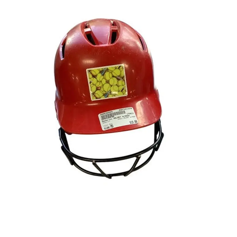 Used Demarini HELMET W/MASK Batting Helmet w/Mask Red MD 11479-S000398555
