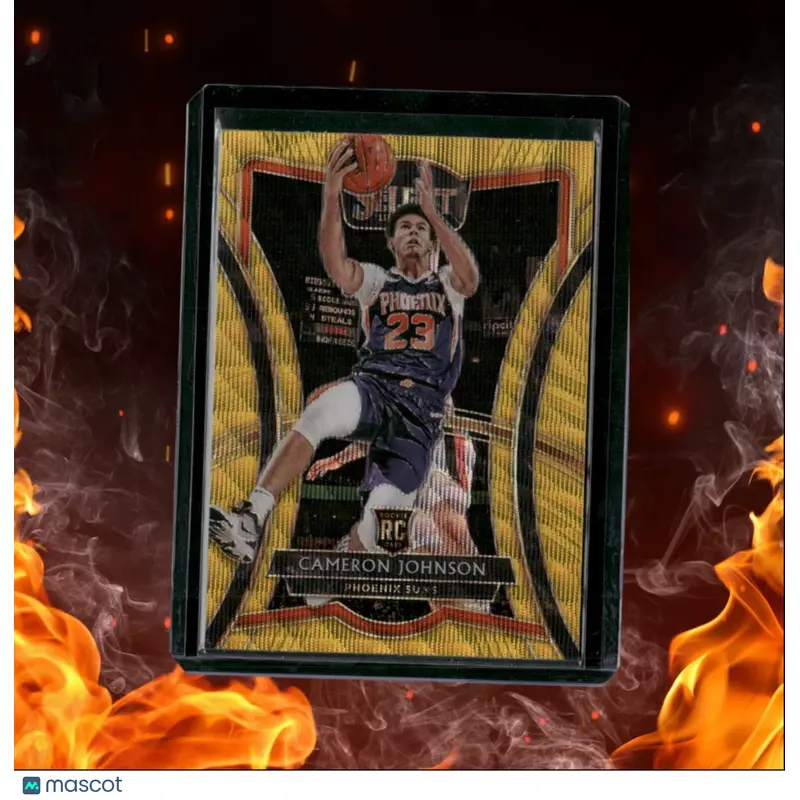 2019-20 Panini Select Cameron Johnson Goldwave Prizm Premier Level Rookie #154