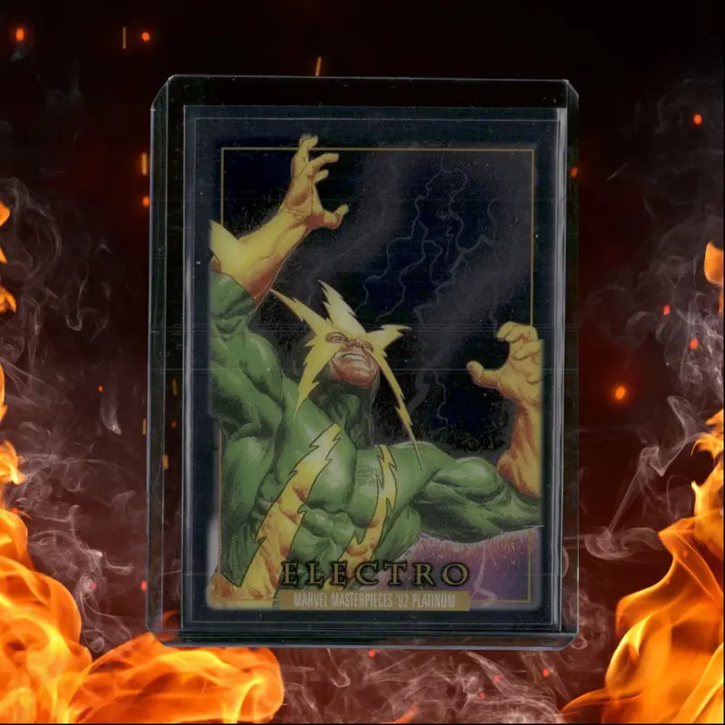 2024 Marvel Masterpieces '92 Platinum Electro Clear Cut SP #23