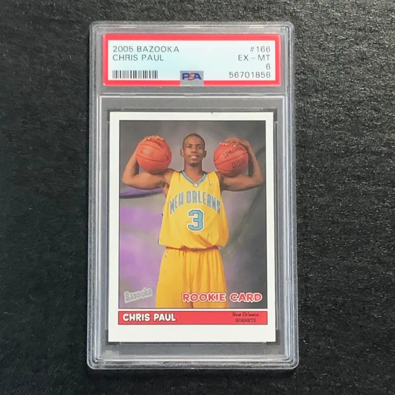 2005 Bazooka #166 Chris Paul PSA 6 EX-MT RC Pelicans