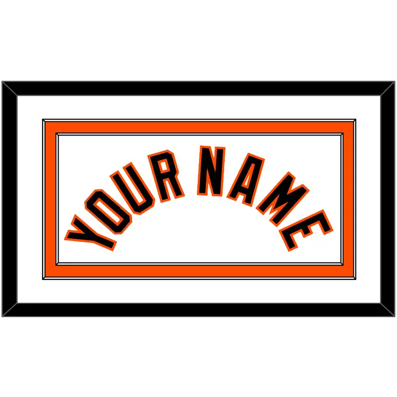 Baltimore Name - Home White (1998-2003) - Double Mat 1