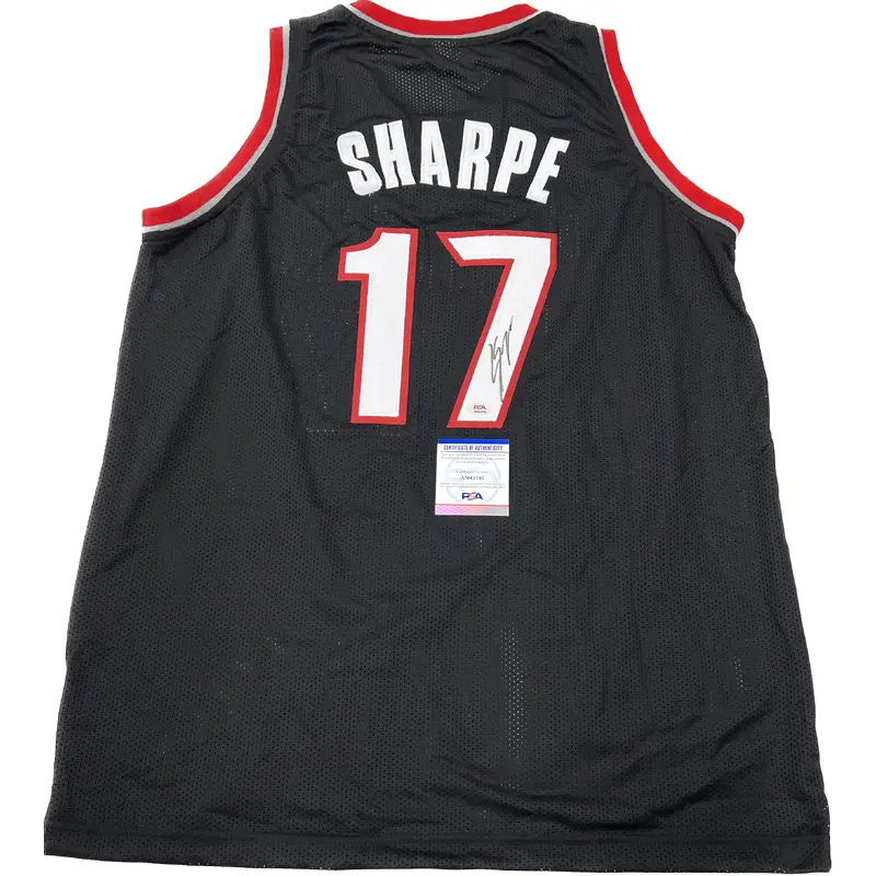 SHAEDON SHARPE signed jersey PSA/DNA Portland Trail Blazers Autographed Black