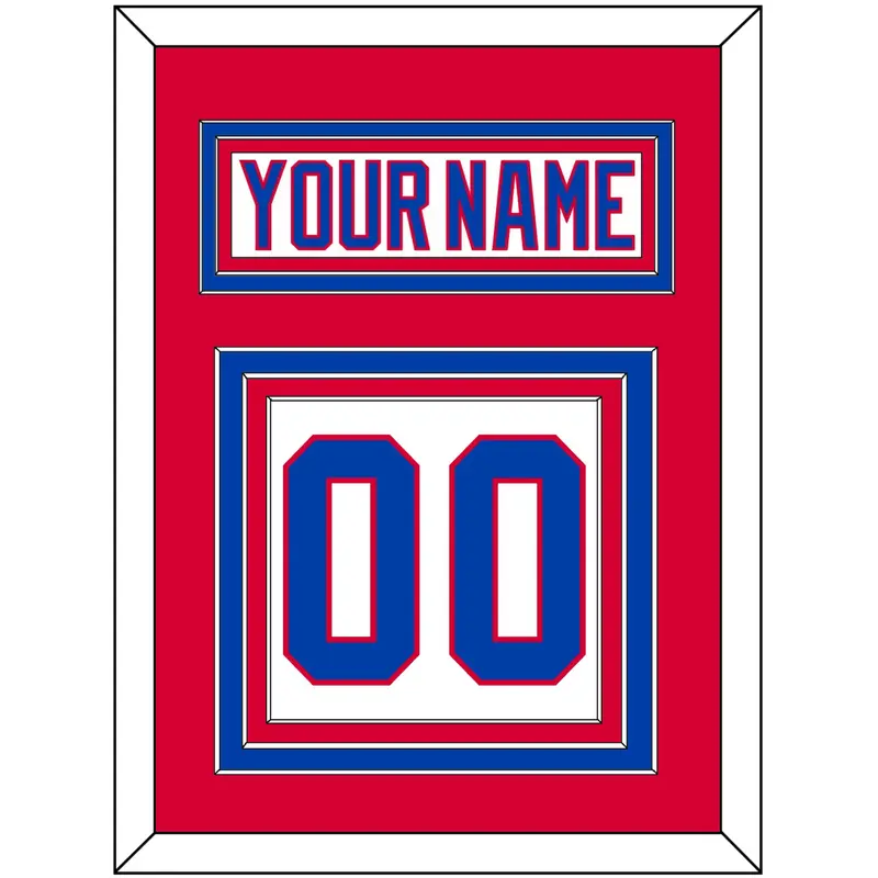 Washington Nameplate & Number (Back) - 2011 Winter Classic White - Triple Mat 2